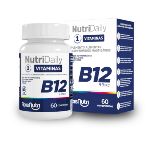 Vitamina B12 Metilcobalamina Nutridaily 500mg Apisnutri – Energia Máxima e Saúde Nervosa