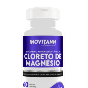 Cloreto de Magnésio 500mg Inovitann Clinical Metalab – 60 Cápsulas para Músculos, Ossos e Alívio de Cãibras