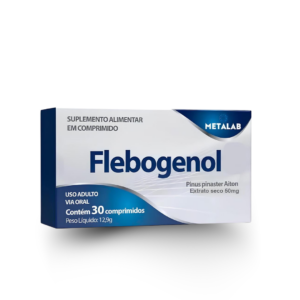Flebogenol Metalab 50mg – Suplemento Alimentar de Pinus pinaster Aiton para Saúde Vascular