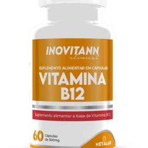 Vitamina B12 Inovitann Clinical C/60 Cápsulas – Suporte para Energia, Foco e Saúde do Sistema Nervoso