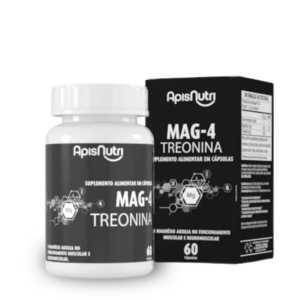 Magnésio L-Treonato (Mag 4 Treonina) 780mg Apisnutri – 60 Cápsulas para Memória e Função Cognitiva