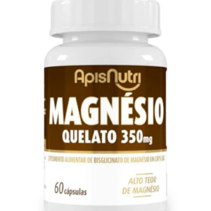 Suplemento de Magnésio Quelato 720mg Apisnutri – Máxima Absorção para Músculos e Nervos