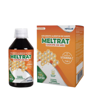 Meltrat Xarope 120ml Metalab – Mel, Agrião e Vitamina C para Alívio da Tosse e Suporte Imune