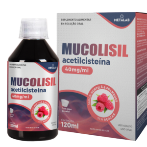Mucolisil Acetilcisteína Xarope 40mg/ml – Ação Mucolítica Máxima e Concentrada (120ml)