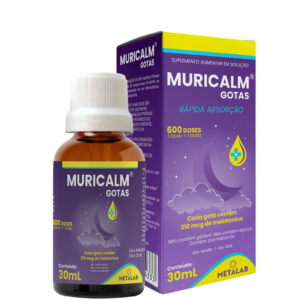 Muricalm Gotas Metalab – Melatonina 210 mcg para Indução Rápida do Sono (30ml)
