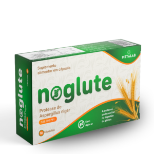 Noglute Metalab – 10 Cápsulas para Auxílio Rápido na Digestão de Alimentos Específicos