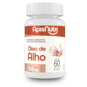 Óleo de Alho 380mg Apisnutri – 60 Cápsulas para Imunidade e Saúde Cardiovascular