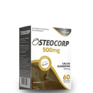 Osteocorp 500mg Metalab – 60 Comprimidos para Suporte e Fortalecimento da Saúde Óssea