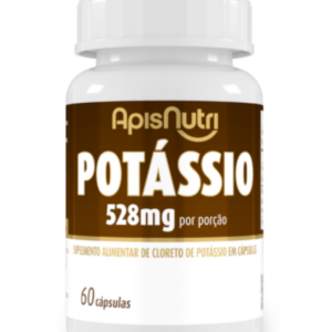 Suplemento Mineral de Potássio 840mg Apisnutri – 60 Cápsulas para Equilíbrio Eletrolítico e Músculos