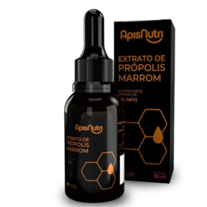 Extrato de Própolis Marrom 11% Apisnutri – 30ml, Reforço Clássico da Imunidade