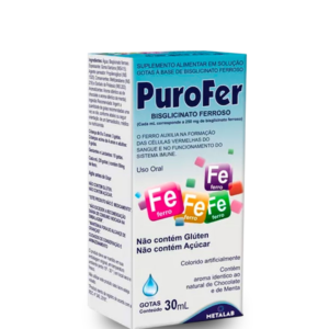 Purofer 250mg em Gotas Metalab – 30ml, Ideal para Suplementação de Ferro Infantil