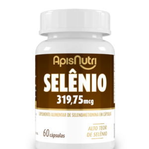 Suplemento Mineral de Selênio 300mg Apisnutri – 60 Cápsulas com Potente Ação Antioxidante