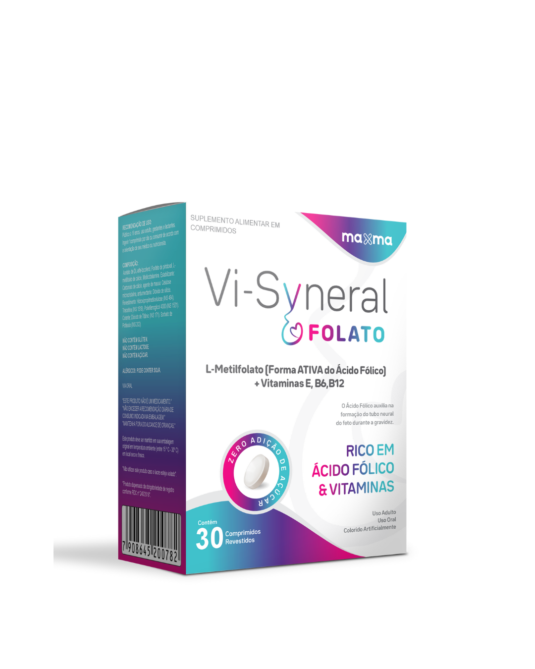 : VI Syneral Folato 30 comprimidos com entrega rápida e compra segura. Viasalus.